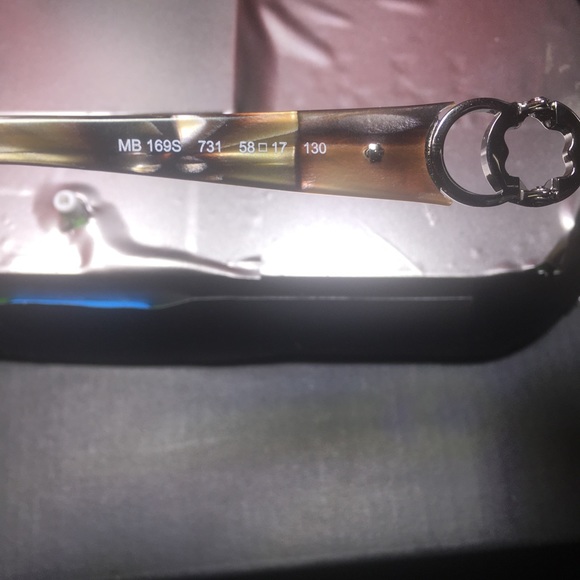 AUTHENTIC! MONT BLANC SUNGLASSES 169S SILVER - Picture 6 of 6